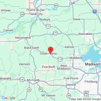 Map to  office in Cross Plains, WI