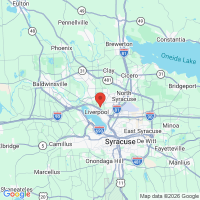 Map to  office in Liverpool, NY