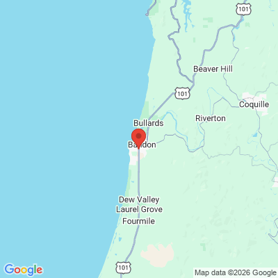 Map to  office in Bandon, OR
