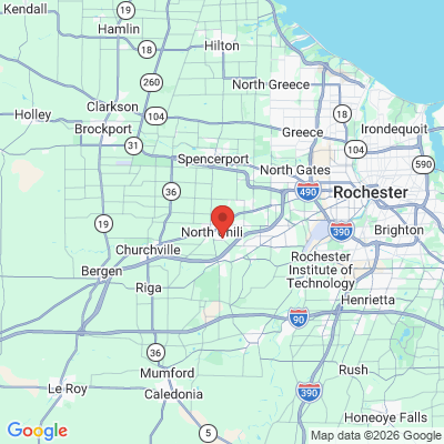 Map to  office in North Chili, NY
