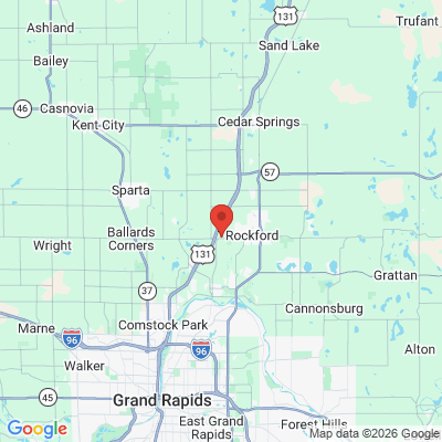 Map to  office in Rockford, MI
