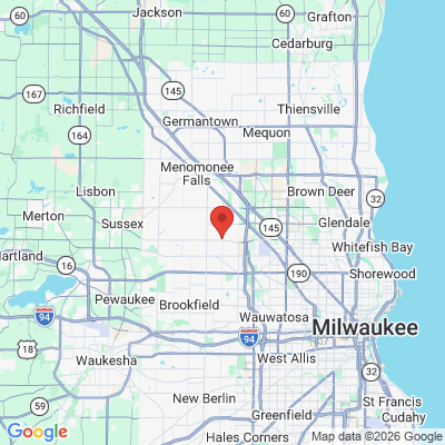 Map to  office in Menomonee Falls, WI