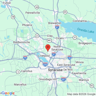 Map to  office in Liverpool, NY