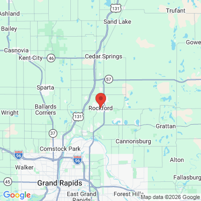 Map to  office in Rockford, MI