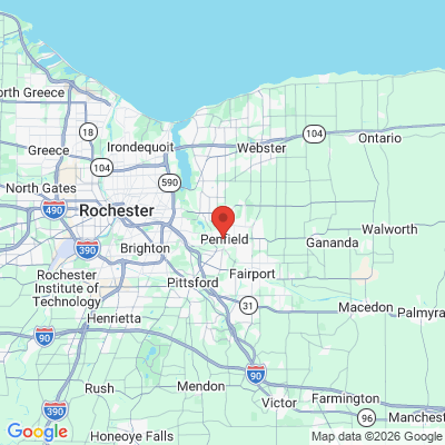 Map to  office in Penfield, NY