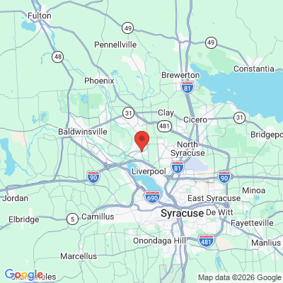 Map to  office in Liverpool, NY