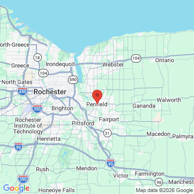 Map to  office in Penfield, NY