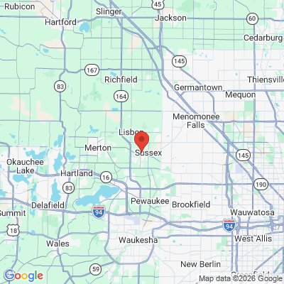 Map to  office in Sussex, WI