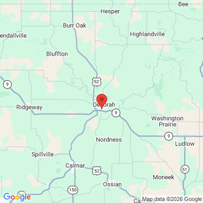 Map to  office in Decorah, IA