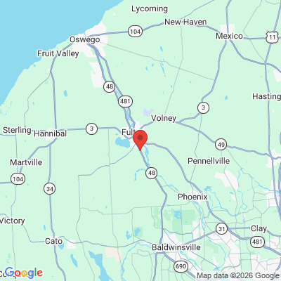 Map to  office in Fulton, NY