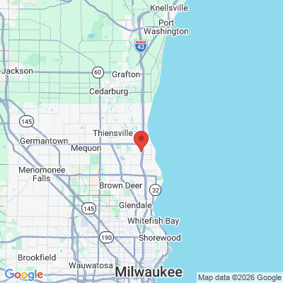 Map to  office in Mequon, WI