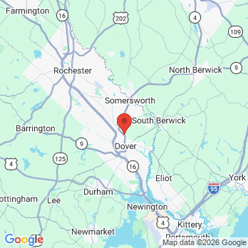 Map to Dr. James Rochefort, Family Dentistry office in Dover, NH