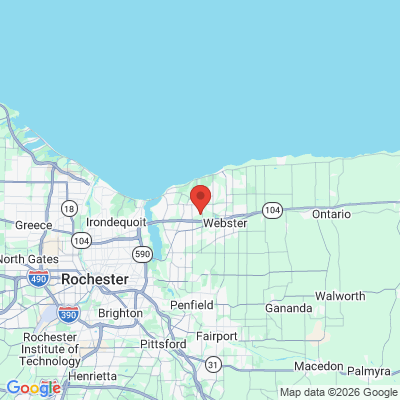 Map to  office in Webster, NY