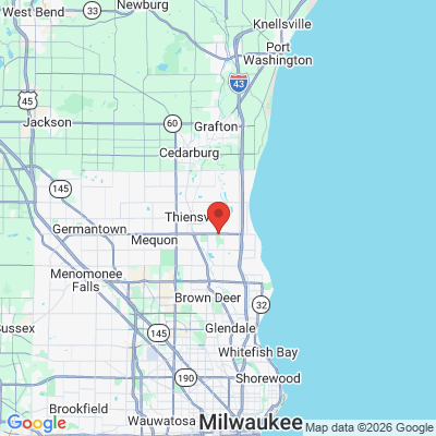 Map to  office in Mequon, WI