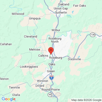 Map to  office in Roseburg, OR