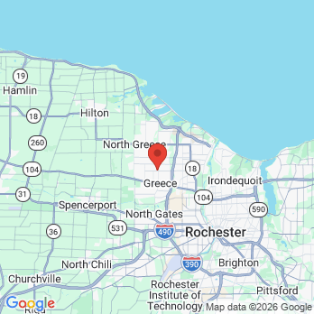 Map to Albee Family Dental office in Rochester, NY