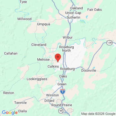 Map to  office in Roseburg, OR