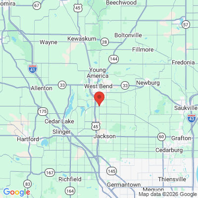 Map to  office in West Bend, WI