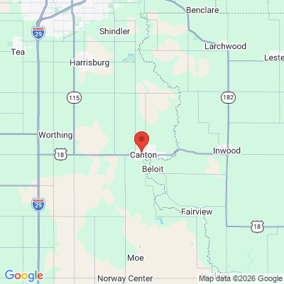 Map to  office in Canton, SD
