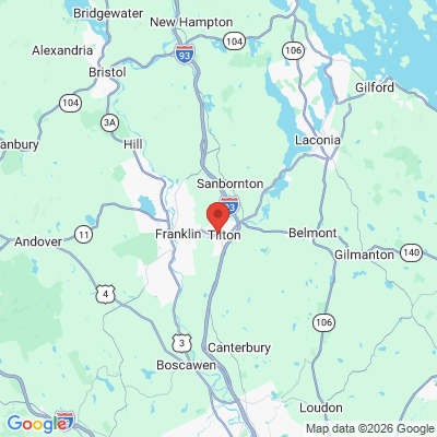 Map to  office in Tilton, NH