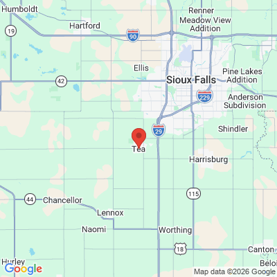 Map to  office in Tea, SD