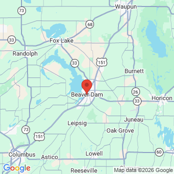 Map to Max Dental Marketing office in Beaver Dam, WI