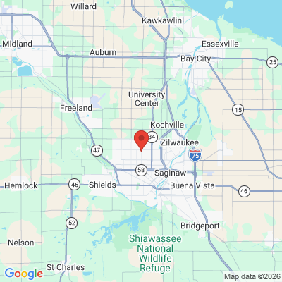 Map to  office in Saginaw, MI