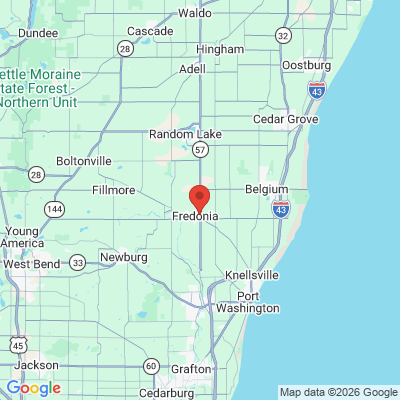 Map to  office in Fredonia, WI