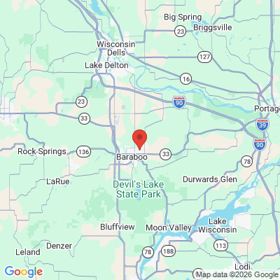 Map to  office in Dental Associates Of Baraboo