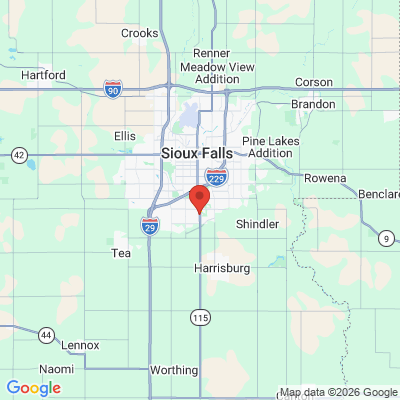 Map to  office in Sioux Falls, SD
