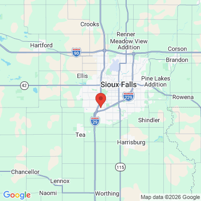 Map to  office in Sioux Falls, SD
