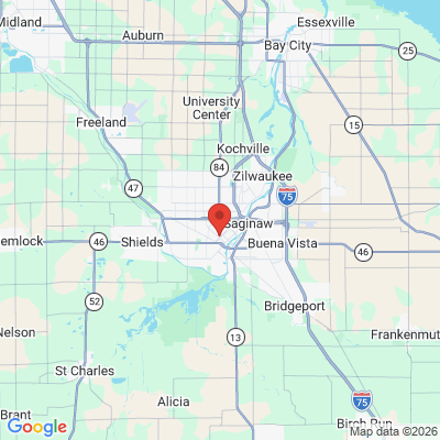 Map to  office in Saginaw, MI