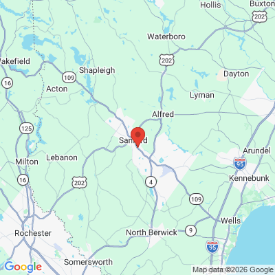 Map to  office in Sanford, ME