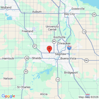 Map to  office in Saginaw, MI
