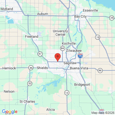 Map to  office in Saginaw, MI