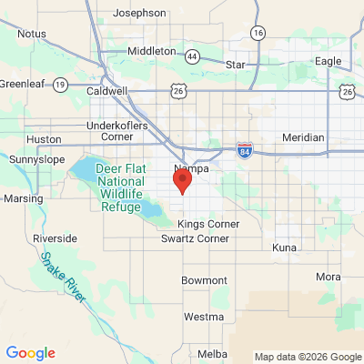 Map to  office in Nampa, ID