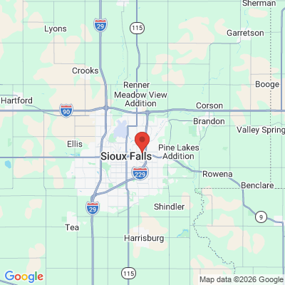Map to  office in Sioux Falls, SD