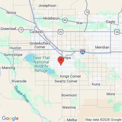 Map to  office in Nampa, ID