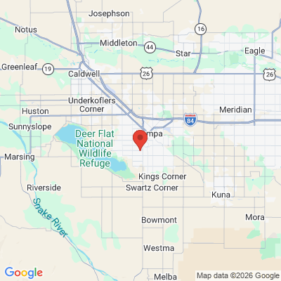 Map to  office in Nampa, ID
