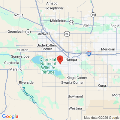 Map to  office in Nampa, ID