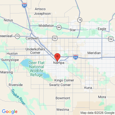 Map to  office in Nampa, ID