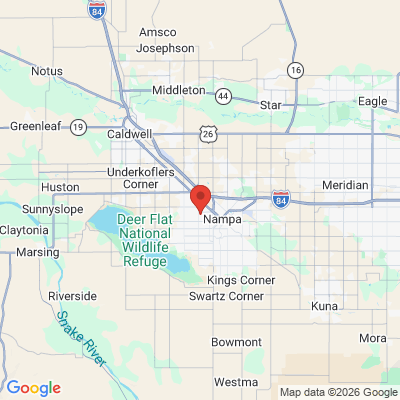 Map to  office in Nampa, ID