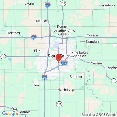Map to  office in Sioux Falls, SD