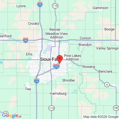 Map to  office in Sioux Falls, SD