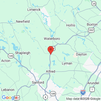 Map to Waterboro Dentistry office in Waterboro, ME