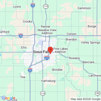 Map to  office in Sioux Falls, SD
