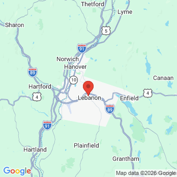 Map to Patel Dental Group Of Upper Valley office in Lebanon, NH
