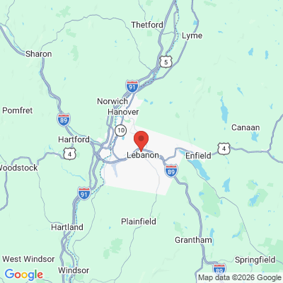 Map to  office in Patel Dental Group Of Upper Valley