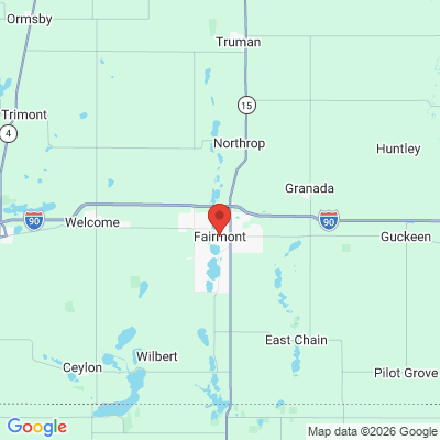 Map to  office in Fairmont, MN