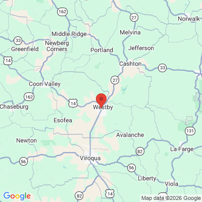 Map to  office in Westby, WI